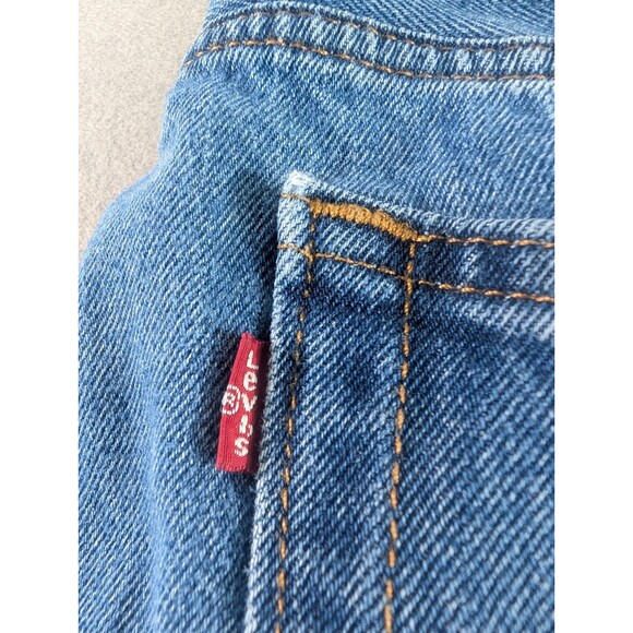 Levis 505 Men Jeans Color is Blue Size W38XL34 Straight Flex - Picture 4 of 16